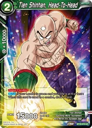 Tien Shinhan, Head-To-Head - Dawn of the Z-Legends (DBS-B18)
Dawn of the Z-Legends