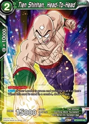 Tien Shinhan, Head-To-Head - Dawn of the Z-Legends (DBS-B18)
Dawn of the Z-Legends