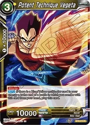 Potent Technique Vegeta - Malicious Machinations (DBS-B08) Malicious Machinations Foil