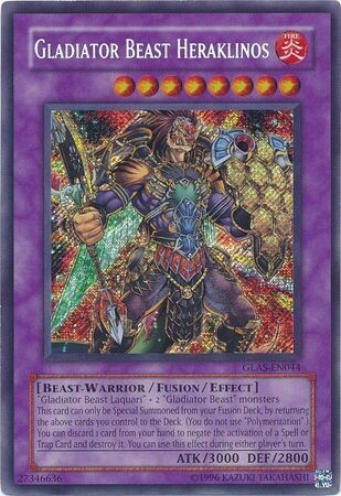 Gladiator Beast Heraklinos - GLAS-EN044 - Secret Rare Unlimited
Gladiator&#39;s Assault [GLAS] Unlimited Singles