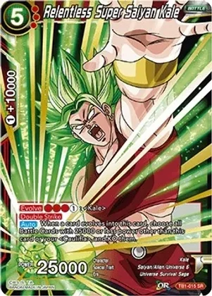 Relentless Super Saiyan Kale - Tournament of Power (DBS-TB01)
Tournament of Power Foil