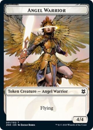 Angel Warrior Token 001/012 Zendikar Rising Singles