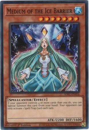 Medium of the Ice Barrier - SDFC-EN016 - Common 1st Edition Freezing Chains 1st Edition Singles