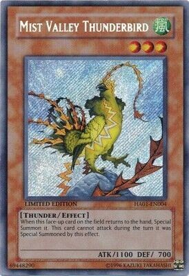 SH Mist Valley Thunderbird - HA01-EN004 - Secret Rare 1st Edition Hidden Arsenal 1 [HA01] 1st Edition Singles
