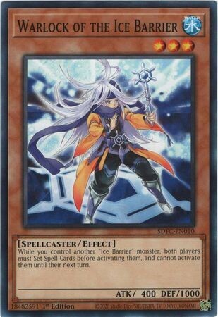Warlock of the Ice Barrier - SDFC-EN010 - Common 1st Edition Freezing Chains 1st Edition Singles