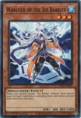 Warlock of the Ice Barrier - SDFC-EN010 - Common 1st Edition Freezing Chains 1st Edition Singles