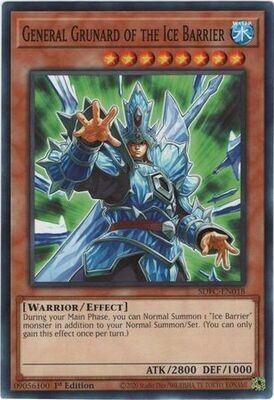 General Grunard of the Ice Barrier - SDFC-EN018 - Common 1st Edition Freezing Chains 1st Edition Singles