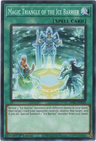 Magic Triangle of the Ice Barrier - SDFC-EN029 - Common 1st Edition Freezing Chains 1st Edition Singles