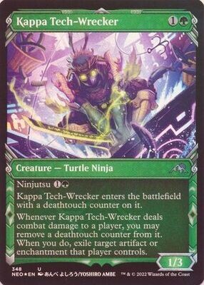 Kappa Tech-Wrecker 348 - Showcase Ninja Frame -  Kamigawa Neon Dynasty Collector Booster Singles