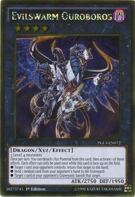 SH Evilswarm Ouroboros - PGL3-EN072 - Gold Rare 1st Edition Premium Gold: Infinite Gold Singles