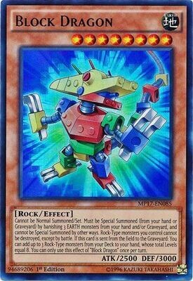 Block Dragon - MP17-EN085 - Ultra Rare 1st Edition
2017 Mega-Tins 1st Edition Singles