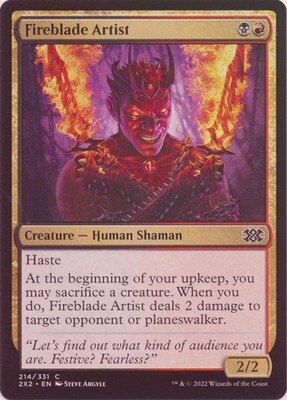 Fireblade Artist 214/331 - Foil Double Masters 2022 Foil Singles