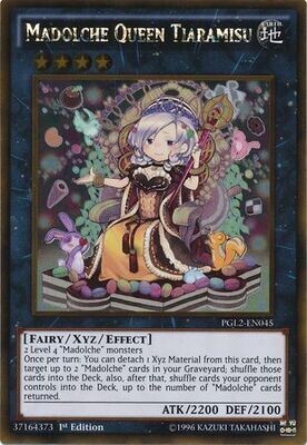 Madolche Queen Tiaramisu - PGL2-EN045 - Gold Rare 1st Edition
Premium Gold: Return of the Bling 1st Edition Singles