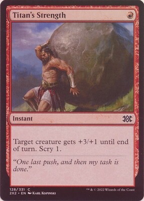 Titan&#39;s Strength 128/331 -  Double Masters 2022  Singles