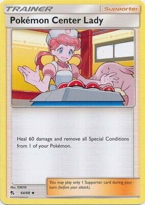Pokemon Center Lady - 64/68 - Uncommon Hidden Fates Singles