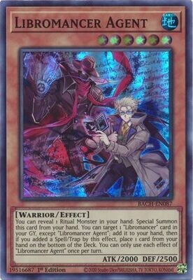 Libromancer Agent - BACH-EN087 - Super Rare 1st Edition Battle of Chaos 1st Edition Singles