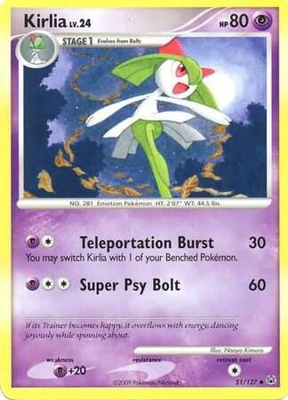 Kirlia - 51/127 - Uncommon
Platinum (Base Set) Singles