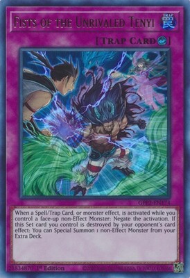 Fists of the Unrivaled Tenyi - GFP2-EN174 - Ultra Rare 1st Edition Ghosts From The Past: The 2nd Haunting 1st Edition Singles