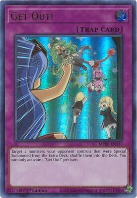 SH Get Out! - MP20-EN137 - Ultra Rare 1st Edition
2020 Mega-Tin: Lost Memories 1st Edition Singles