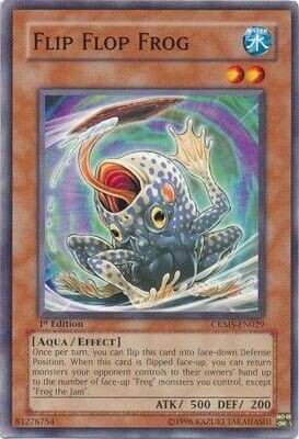Flip Flop Frog - CRMS-EN029 - Common 1st Edition Crimson Crisis CRMS 1st Edition Singles