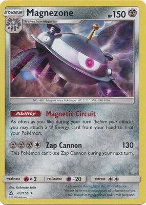 Magnezone - 83/156 - Holo Rare
Sun &amp; Moon: Ultra Prism Singles