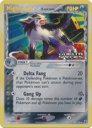 Mightyena (Delta Species) - 24/113 - Rare Reverse Holo
Ex Delta Species Reverse Holo Singles