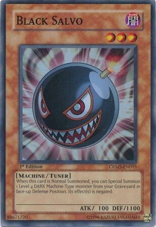 SH Black Salvo - CRMS-EN015 - Super Rare 1st Edition
Crimson Crisis CRMS 1st Edition Singles