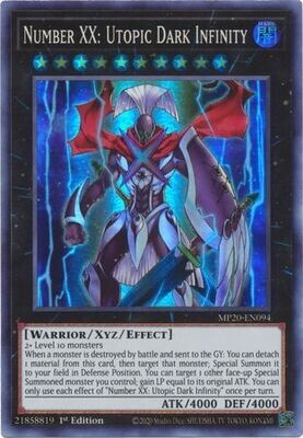 Number XX: Utopic Dark Infinity - MP20-EN094 - Super Rare 1st Edition
2020 Mega-Tin: Lost Memories 1st Edition Singles (Espanol)