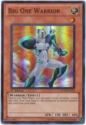 Big One Warrior - DP10-EN015 - Super Rare 1st Edition
Duelist Pack: Yusei 3 [DP10] 1st Edition Singles *Espanol*