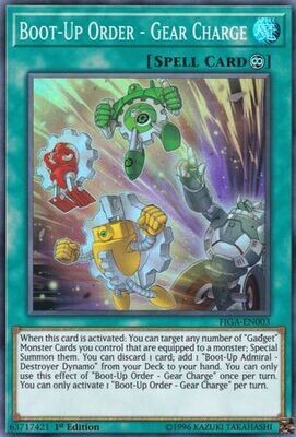 Boot-Up Order - Gear Charge - FIGA-EN003 - Super Rare 1st Edition
Fists of the Gadgets Singles