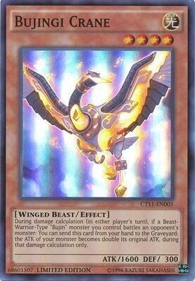 Bujingi Crane - CT11-EN005 - Super Rare Limited Edition Yu-Gi-Oh! 2014 Mega-Tins Singles