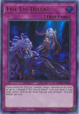 Evil Eye Defeat - MP20-EN242 - Ultra Rare 1st Edition
2020 Mega-Tin: Lost Memories 1st Edition Singles