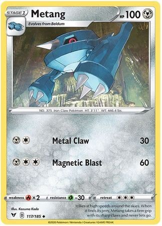 Metang - 117/185 - Uncommon Sword &amp; Shield: Vivid Voltage Singles