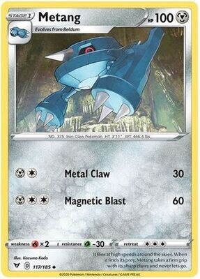Metang - 117/185 - Uncommon Sword &amp; Shield: Vivid Voltage Singles