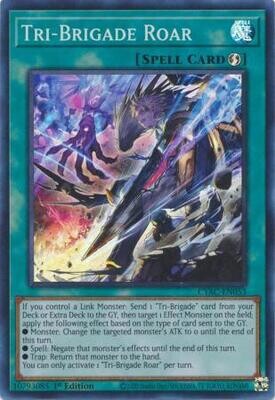 Tri-Brigade Roar - CYAC-EN053 - Super Rare 1st Edition
Cyberstorm Access 1st Edition Singles (Espanol)