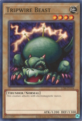 Tripwire Beast - LOB-EN104 - Common Unlimited (25th Reprint) Legend of Blue Eyes White Dragon 25th Anniversary (espanol)