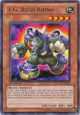 T.G. Rush Rhino - EXVC-EN021 - Rare 1st Edition Extreme Victory 1st Edition Singles