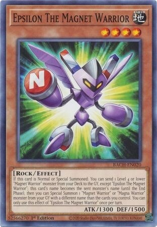 Epsilon The Magnet Warrior - BACH-EN020 - Common 1st Edition Battle of Chaos 1st Edition Singles