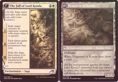 The Fall of Lord Konda | Fragment of Konda 012/302 - Foil Kamigawa Neon Dynasty Foil Singles