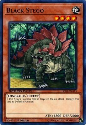 Black Stego - SS03-ENA15 - Common 1st Edition Speed Duel Starter Decks: Ultimate Predators Singles
