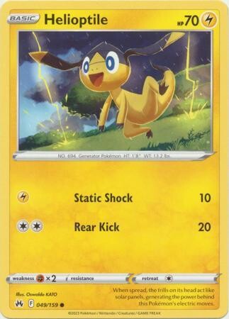 Helioptile - 049/159 - Common Crown Zenith Singles