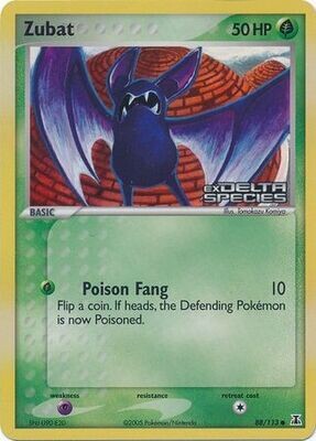 Zubat - 88/113 - Common Reverse Holo
Ex Delta Species Reverse Holo Singles