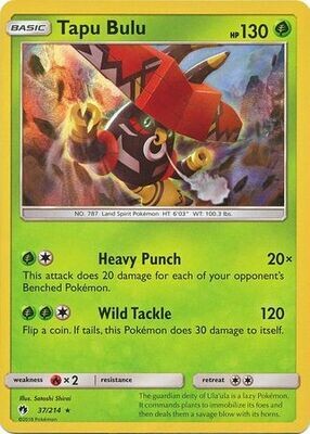 Tapu Bulu - 37/214 - Holo Rare
Sun &amp; Moon: Lost Thunder Singles