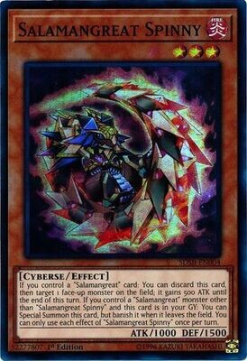 Salamangreat Spinny - SDSB-EN004 - Super Rare 1st Edition
Structure Deck: Soulburner Singles