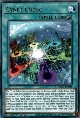 Cynet Codec - TOCH-EN058 - Rare 1st Edition Toon Chaos 1st Edition Singles (espanol)