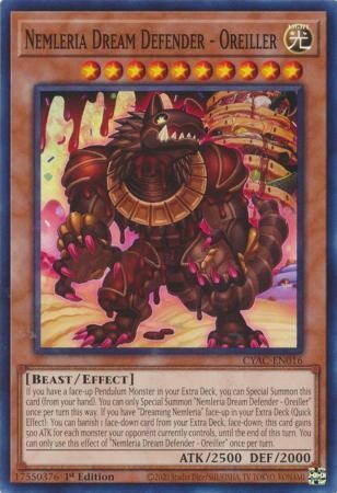 SH Nemleria Dream Defender - Oreiller - CYAC-EN016 - Common 1st Edition
Cyberstorm Access 1st Edition Singles