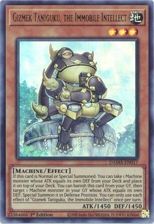 Gizmek Taniguku, the Immobile Intellect - DAMA-EN017 - Ultra Rare 1st Edition Dawn of Majesty 1st Edition Singles (español)