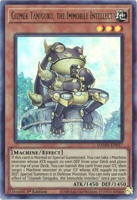 Gizmek Taniguku, the Immobile Intellect - DAMA-EN017 - Ultra Rare 1st Edition Dawn of Majesty 1st Edition Singles (español)