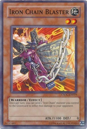 Iron Chain Blaster - CSOC-EN019 - Common Unlimited Crossroads of Chaos [CSOC] Unlimited Singles