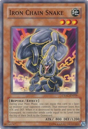 Iron Chain Snake - CSOC-EN018 - Common Unlimited Crossroads of Chaos [CSOC] Unlimited Singles